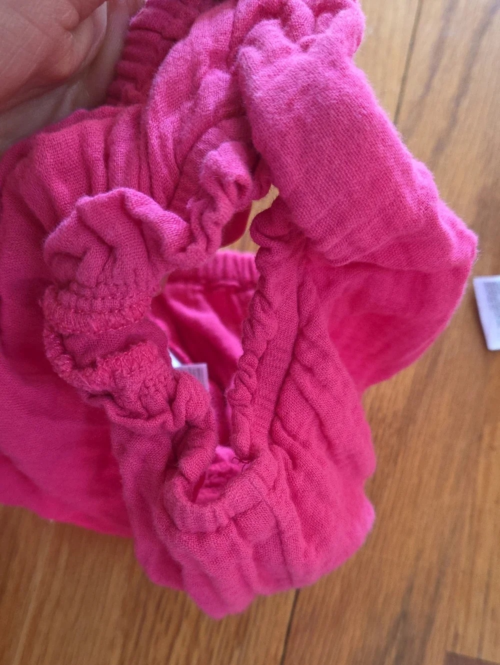 GAP Muslin Tier Set Ruffle Straps Bloomers Cotton Pinks & Coral Size 18-24